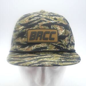 NEW Black Rifle Coffee Green Tiger Camo 5 Panel Hat Adjustable BRCC